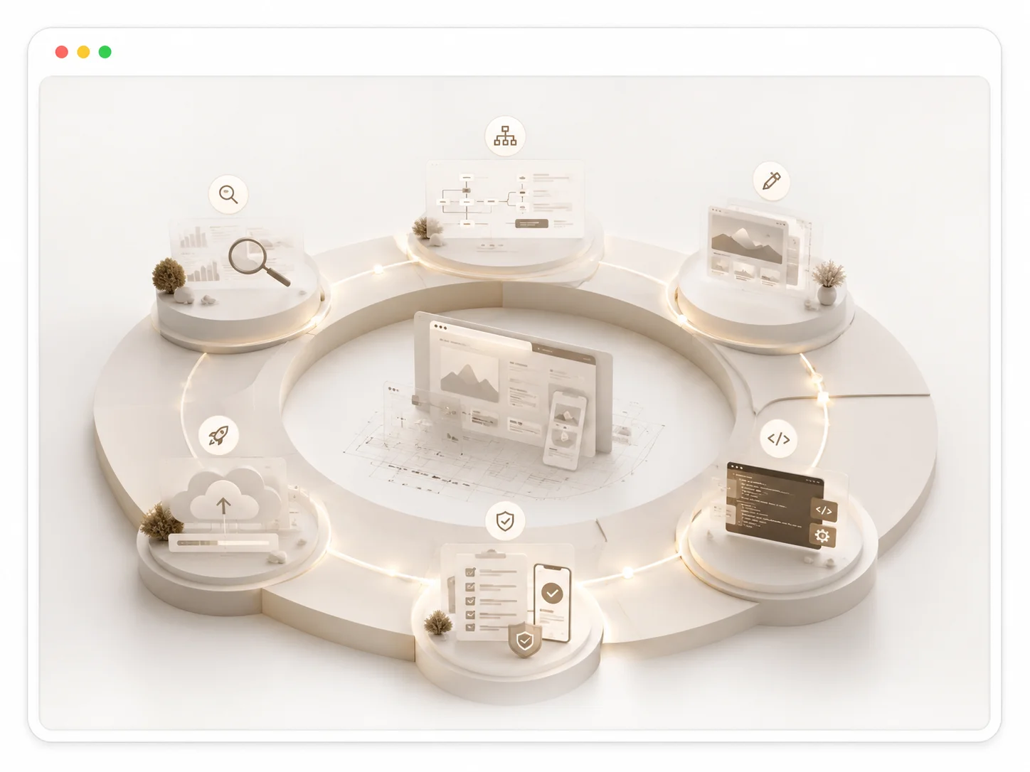 Strategic web development process ensuring highly competitive digital market positioning