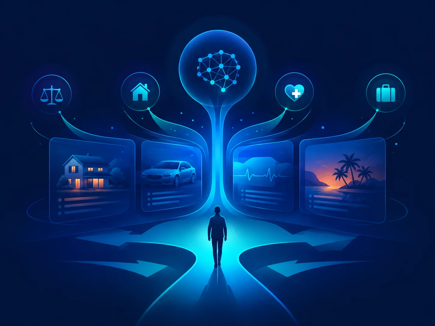 Capturing consumer attention during early discovery phases using AI response visibility