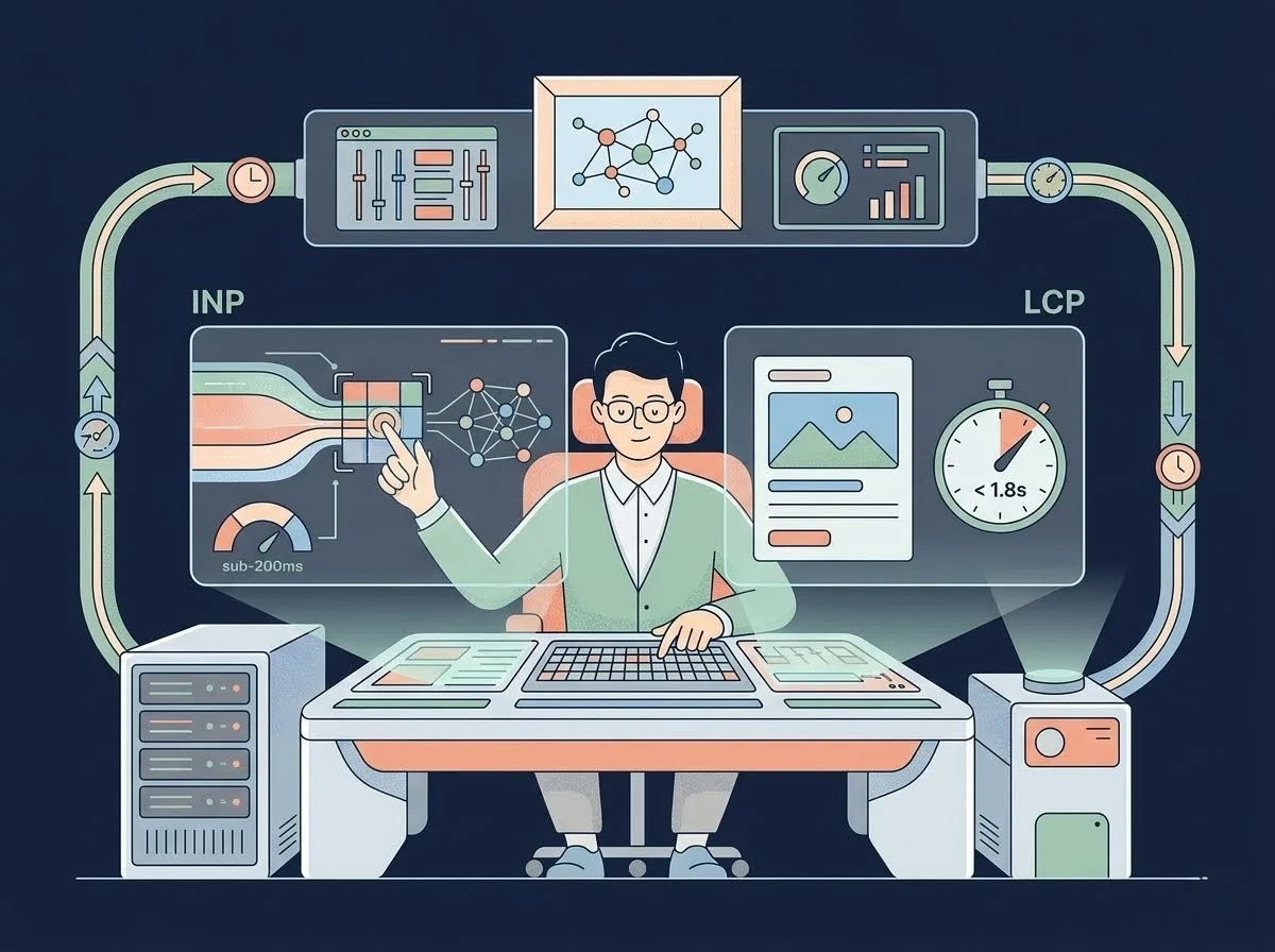 Optimizing technical experience metrics and core web vitals for frictionless user interactions