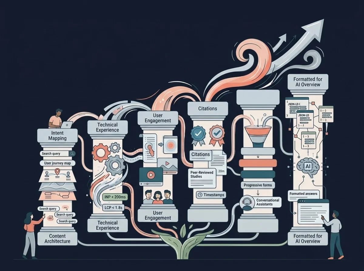 Six essential pillars required for building a modern search experience optimization framework