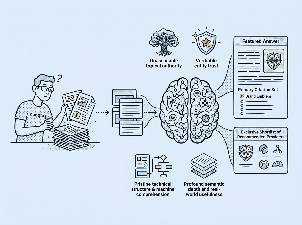 Diagram showing what AIO means for modern brands and how it builds on traditional SEO for AI discovery.